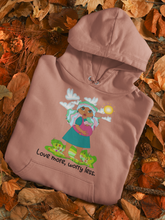 Load image into Gallery viewer, Hoodie &quot;Love more, worry less&quot;.