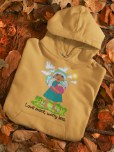 Load image into Gallery viewer, Hoodie &quot;Love more, worry less&quot;.